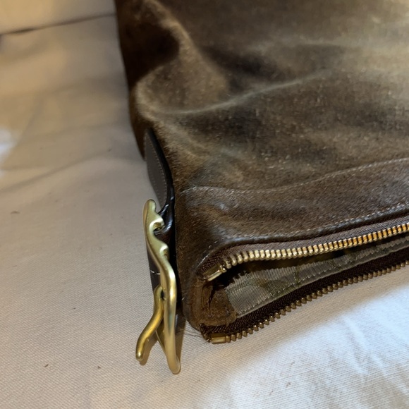 Vintage Coach  Legacy XL Suede Duffle #9322 - Picture 7 of 9